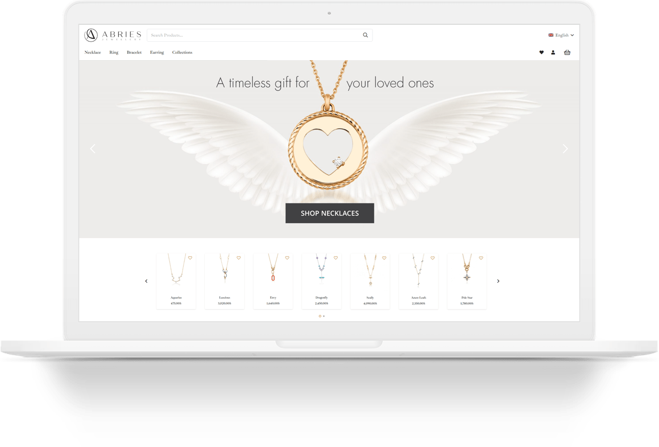 abries jewellery wordpress web tasarim