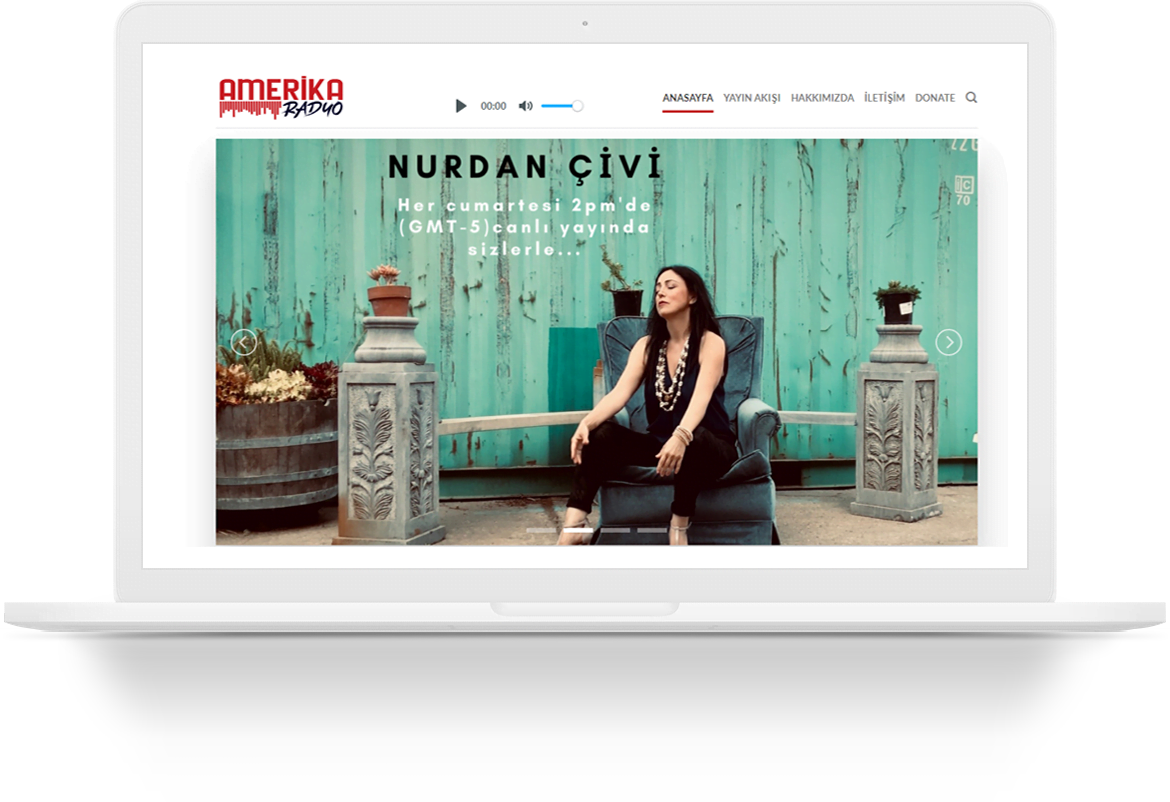 amerika radio wordpress web tasarim