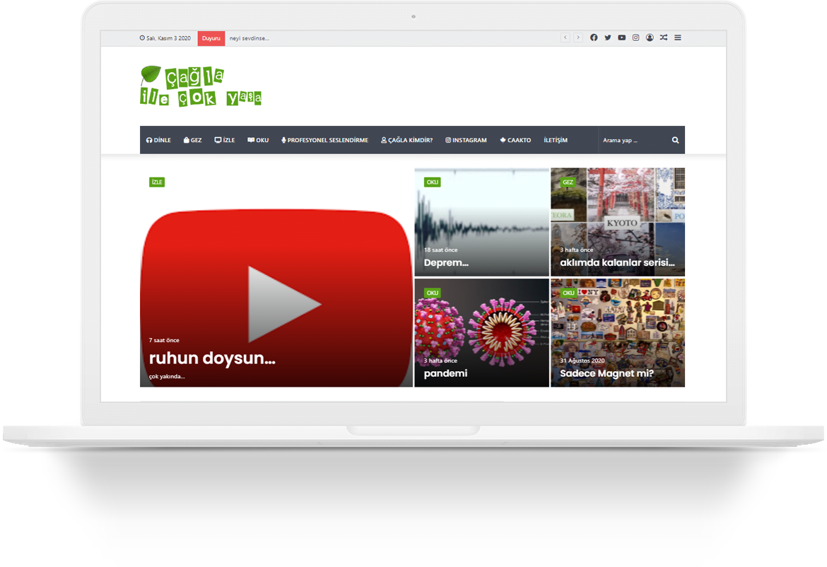cagla ile cok yasa blog wordpress web tasarim