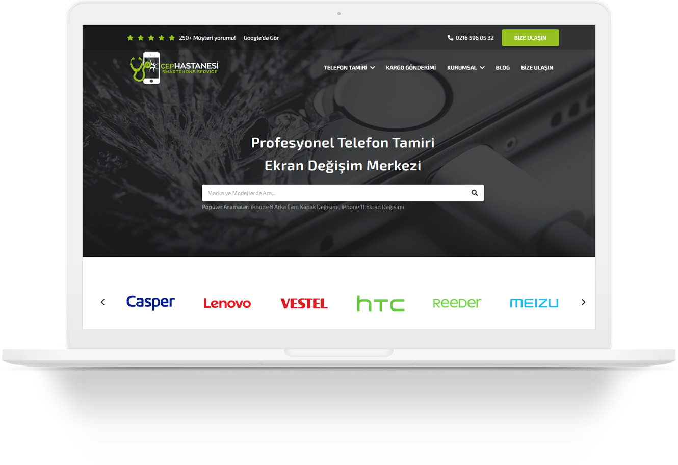 cephastanesi phone repair service wordpress web tasarim