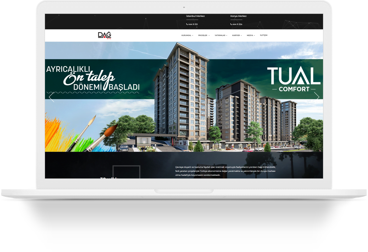 dag muhendislik wordpress web tasarim