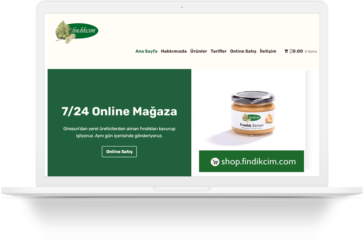 findikcim food wordpress web tasarim