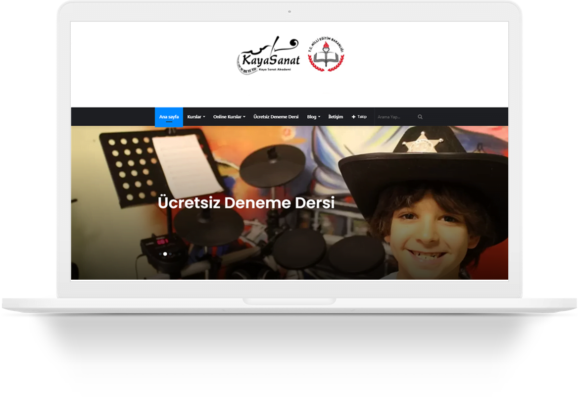 kaya sanat akademi wordpress web tasarim