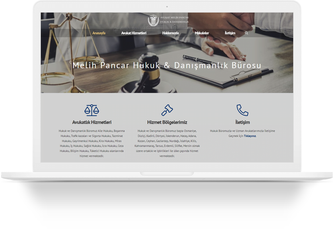lawyer melih pancar wordpress web tasarim