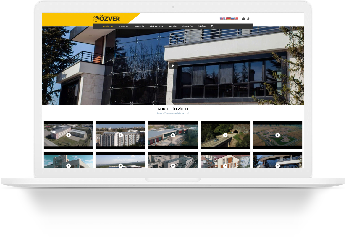 ozver construction wordpress web tasarim