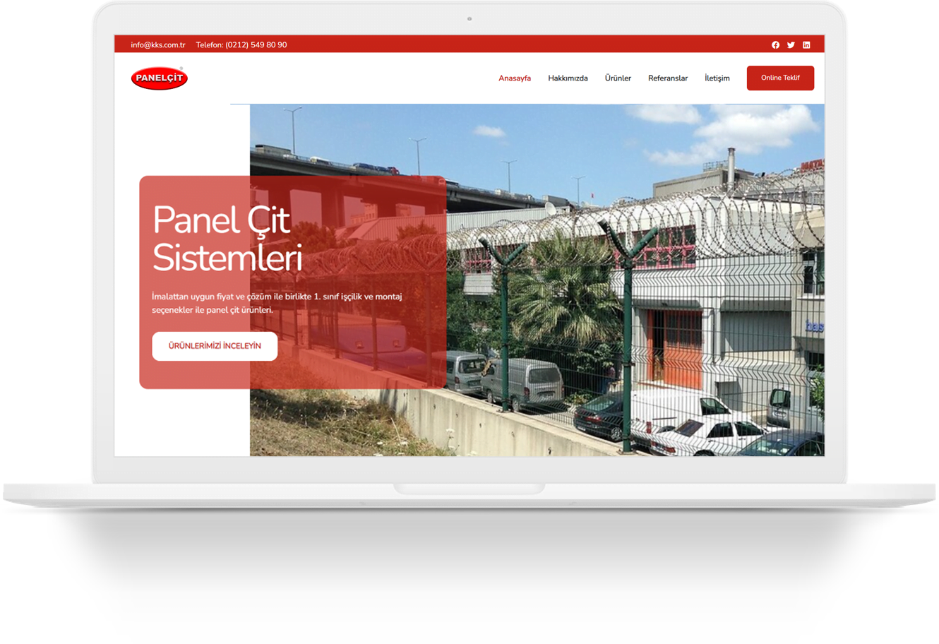 panel fence systems wordpress web tasarim