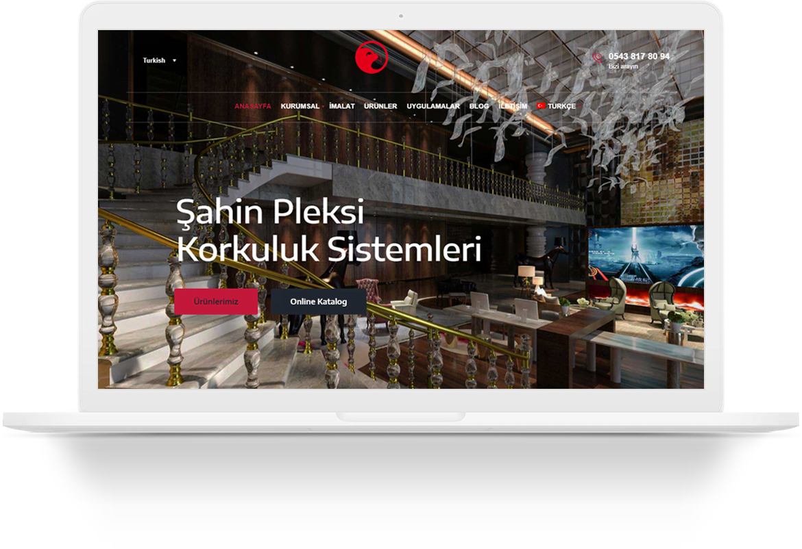 sahin pleksi wordpress web tasarim