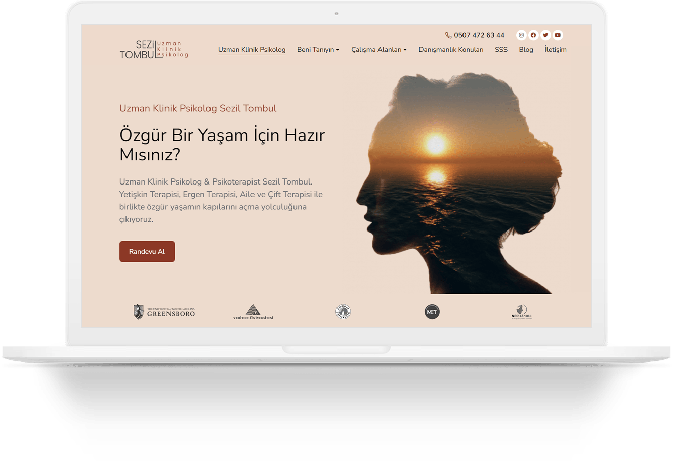 sezil tombul psychologist wordpress web tasarim