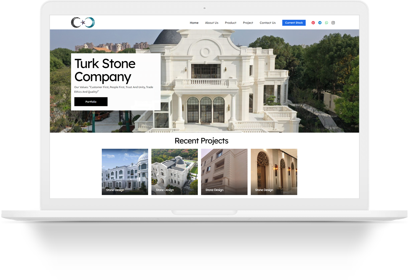 turk stone company wordpress web tasarim