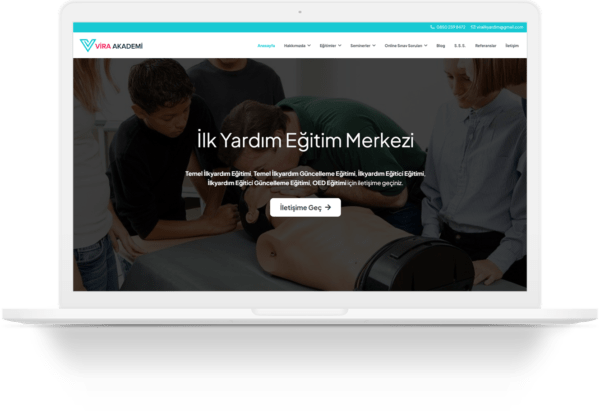 vira akademi wordpress web sitesi tasarimi