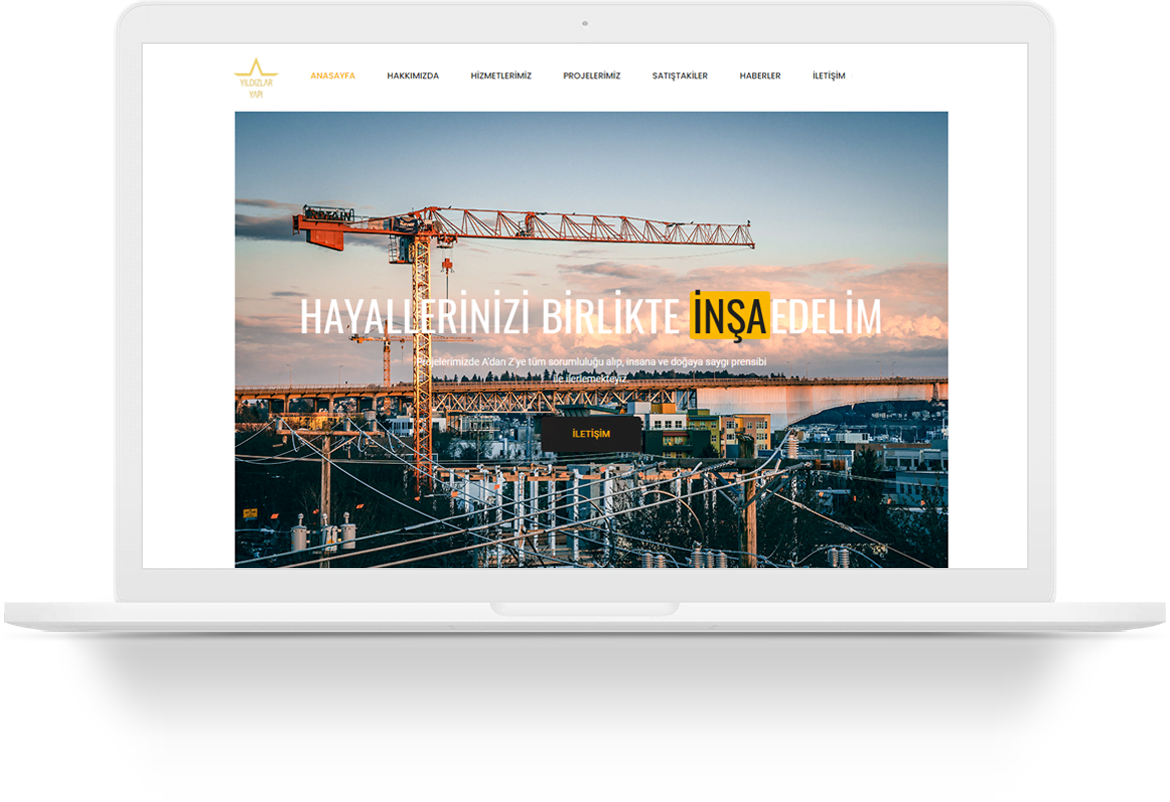 yildizyapi building wordpress web tasarim