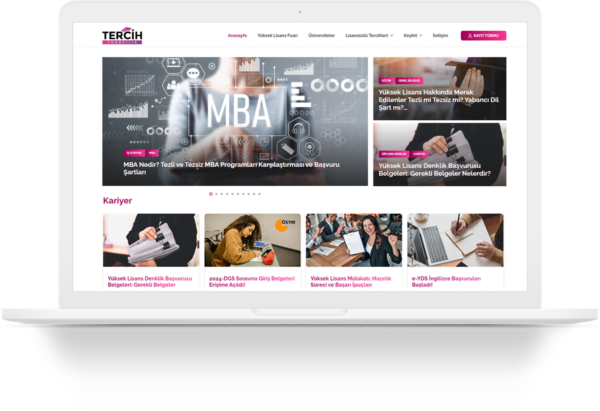 yuksek lisans tercihleri wordpress web tasarim