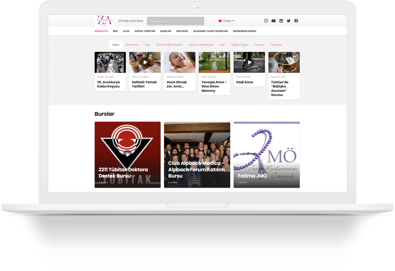 zeyneb akdogan wordpress web tasarim